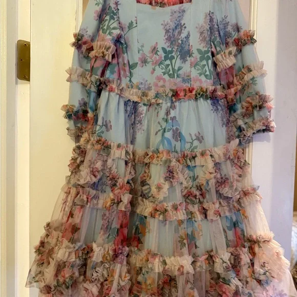 Ivy City Co Catherine Mini Dress in Blue Floral - Picture 2 of 6